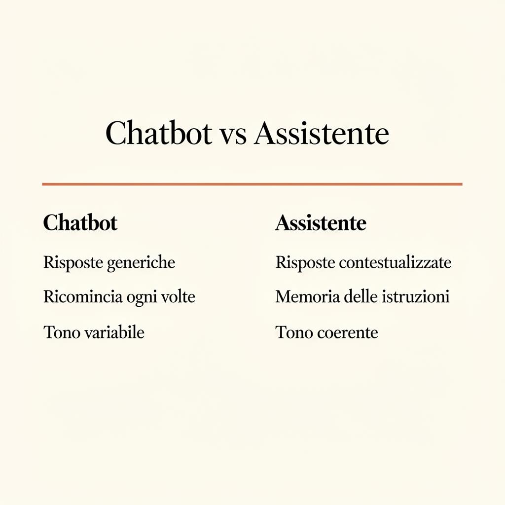 Chatbot vs Assistente
